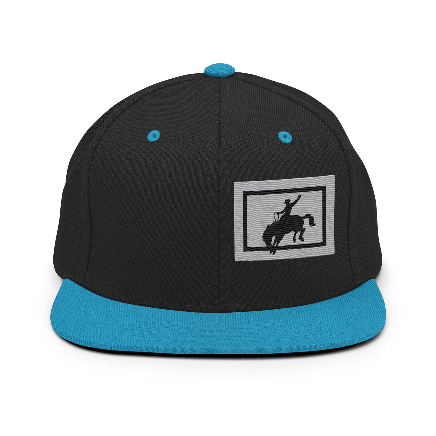 Saddle Bronc Silver Snapback Cap - Wyomerican
