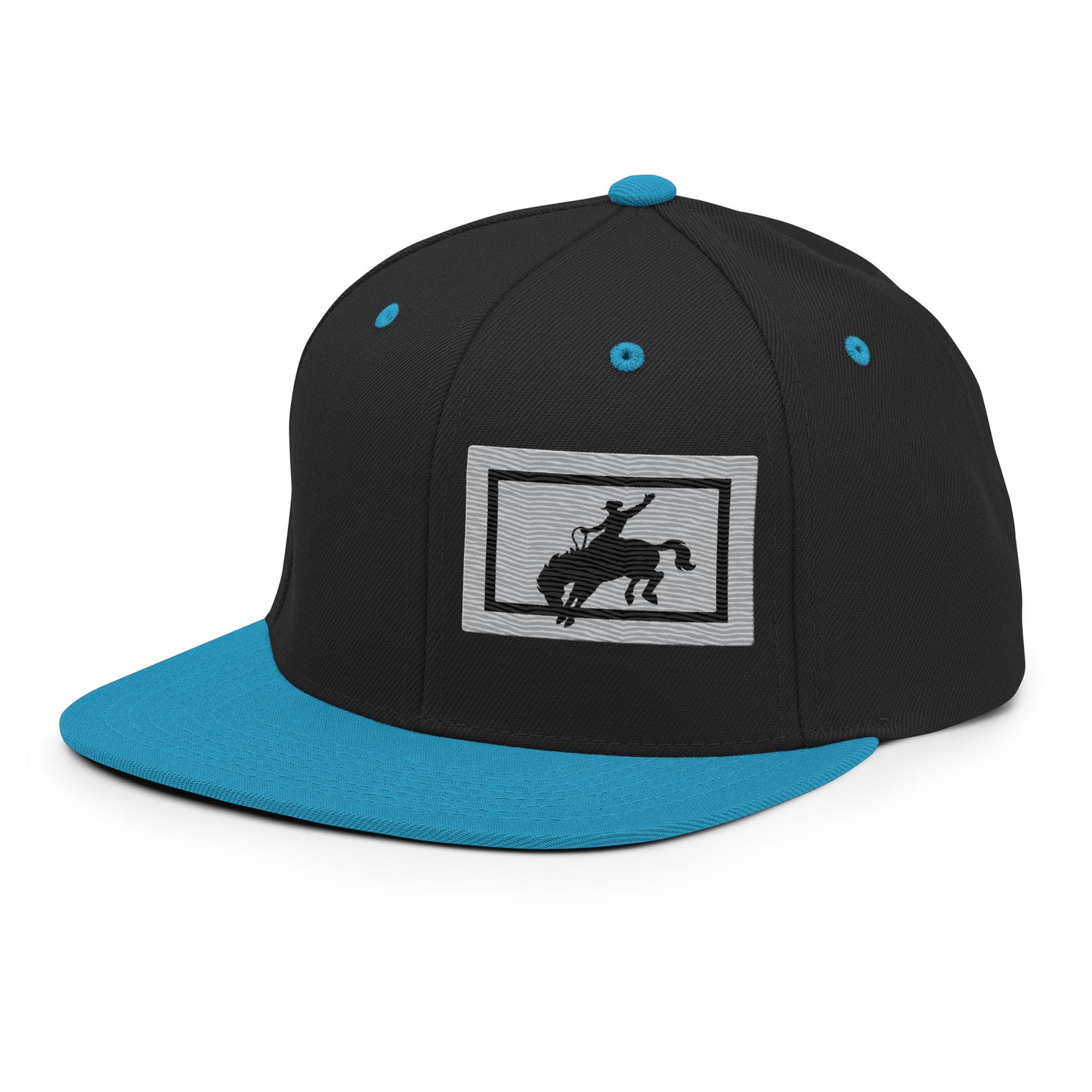 Saddle Bronc Silver Snapback Cap - Wyomerican