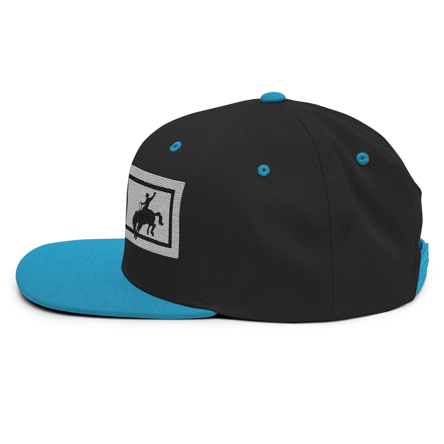Saddle Bronc Silver Snapback Cap - Wyomerican