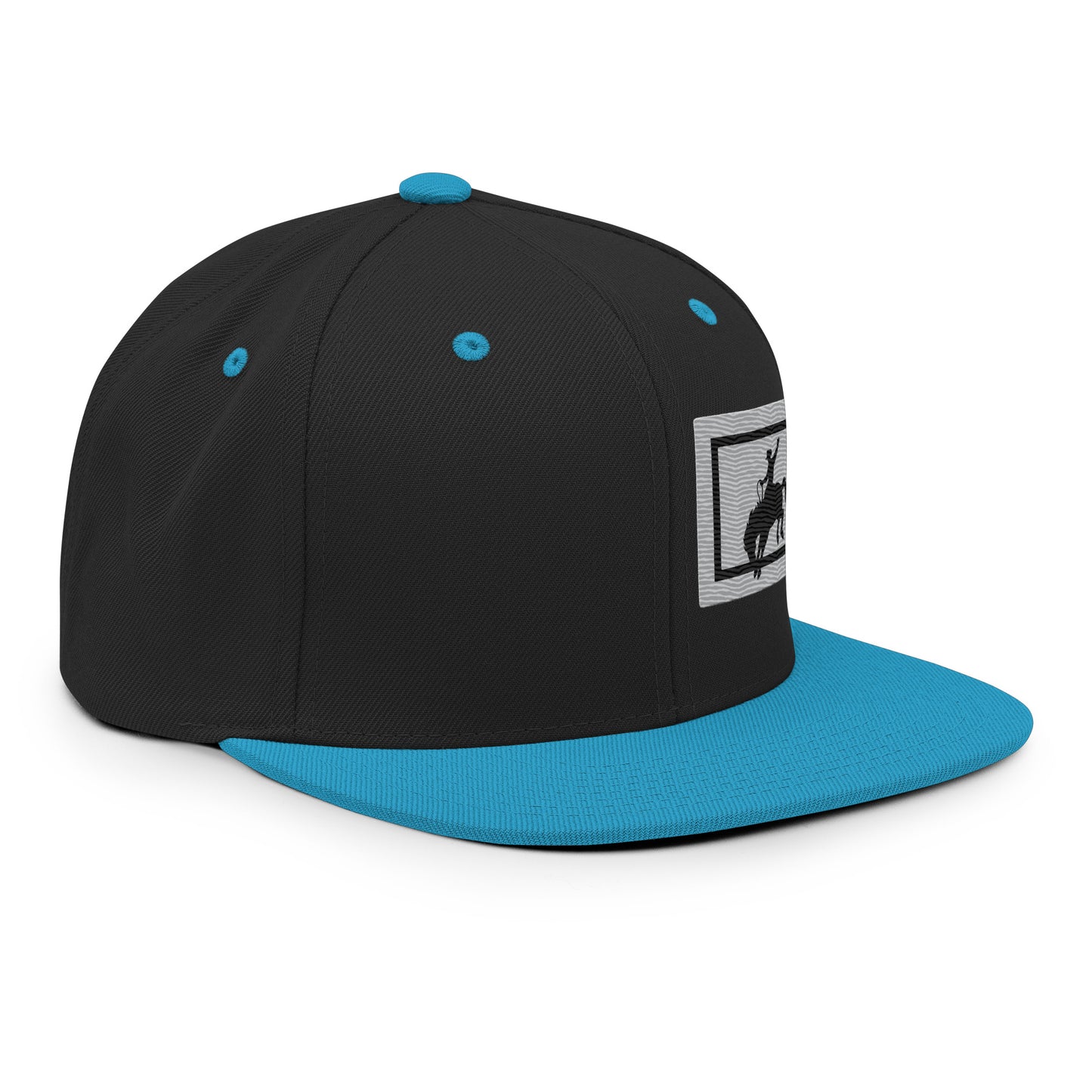 Saddle Bronc Silver Snapback Cap - Wyomerican