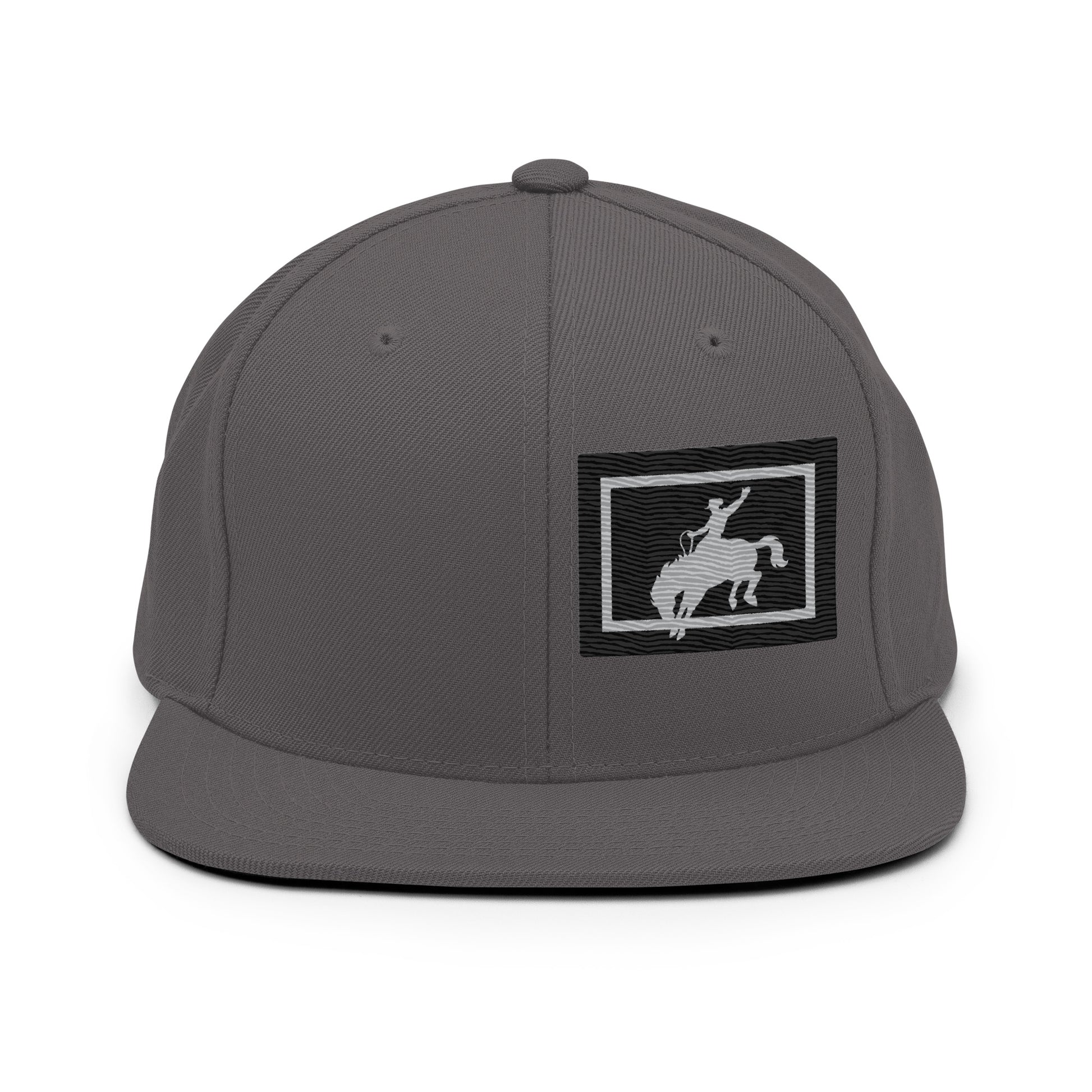 Saddle Bronc Black Snapback Cap - Wyomerican