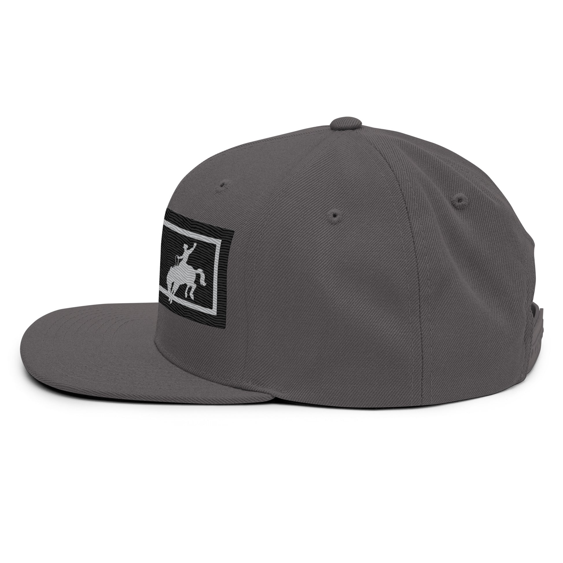Saddle Bronc Black Snapback Cap - Wyomerican