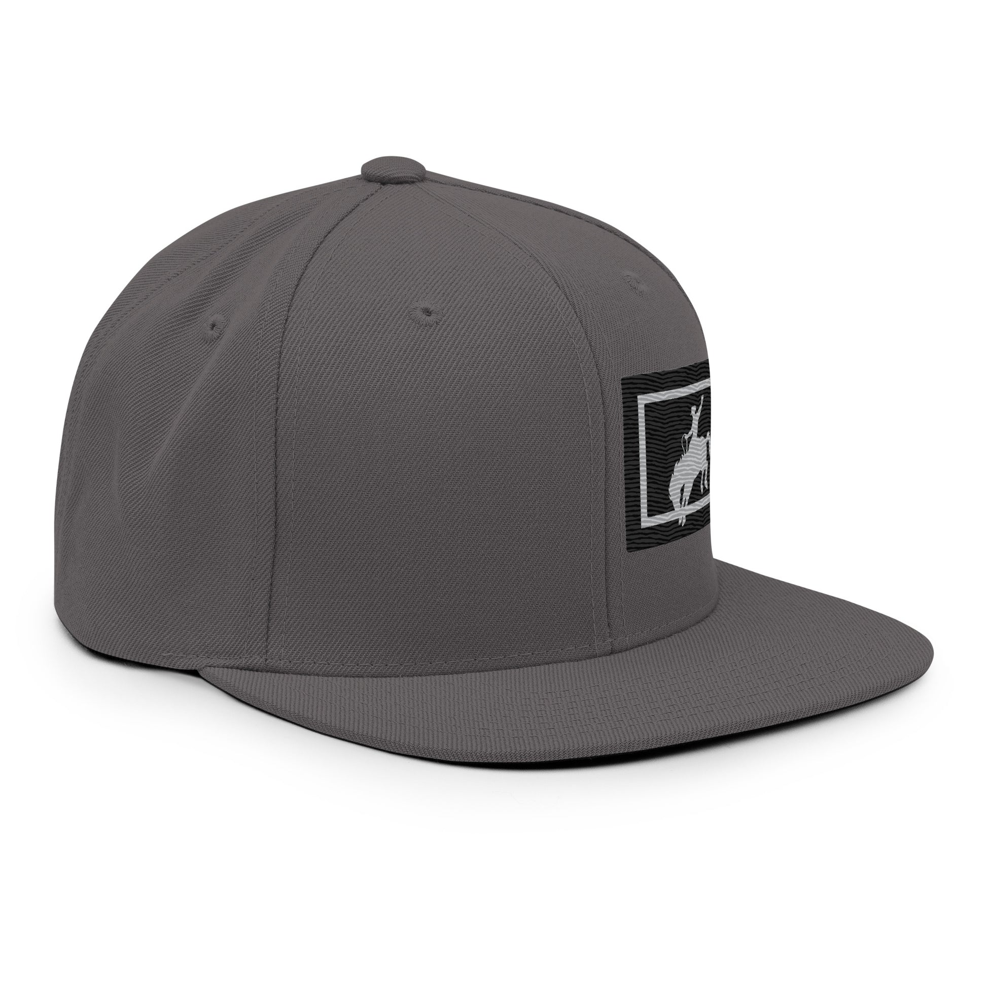 Saddle Bronc Black Snapback Cap - Wyomerican