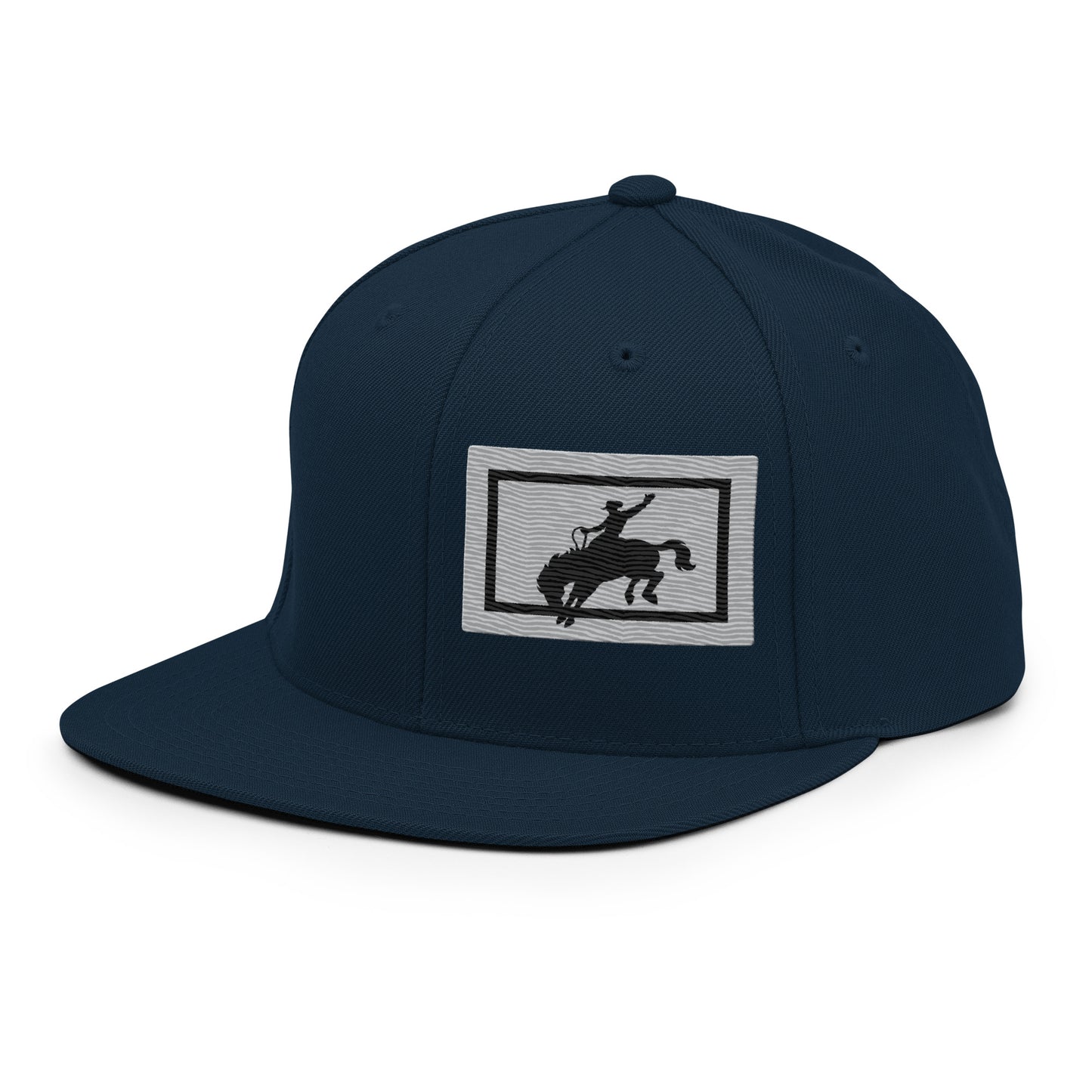 Saddle Bronc Silver Snapback Cap - Wyomerican