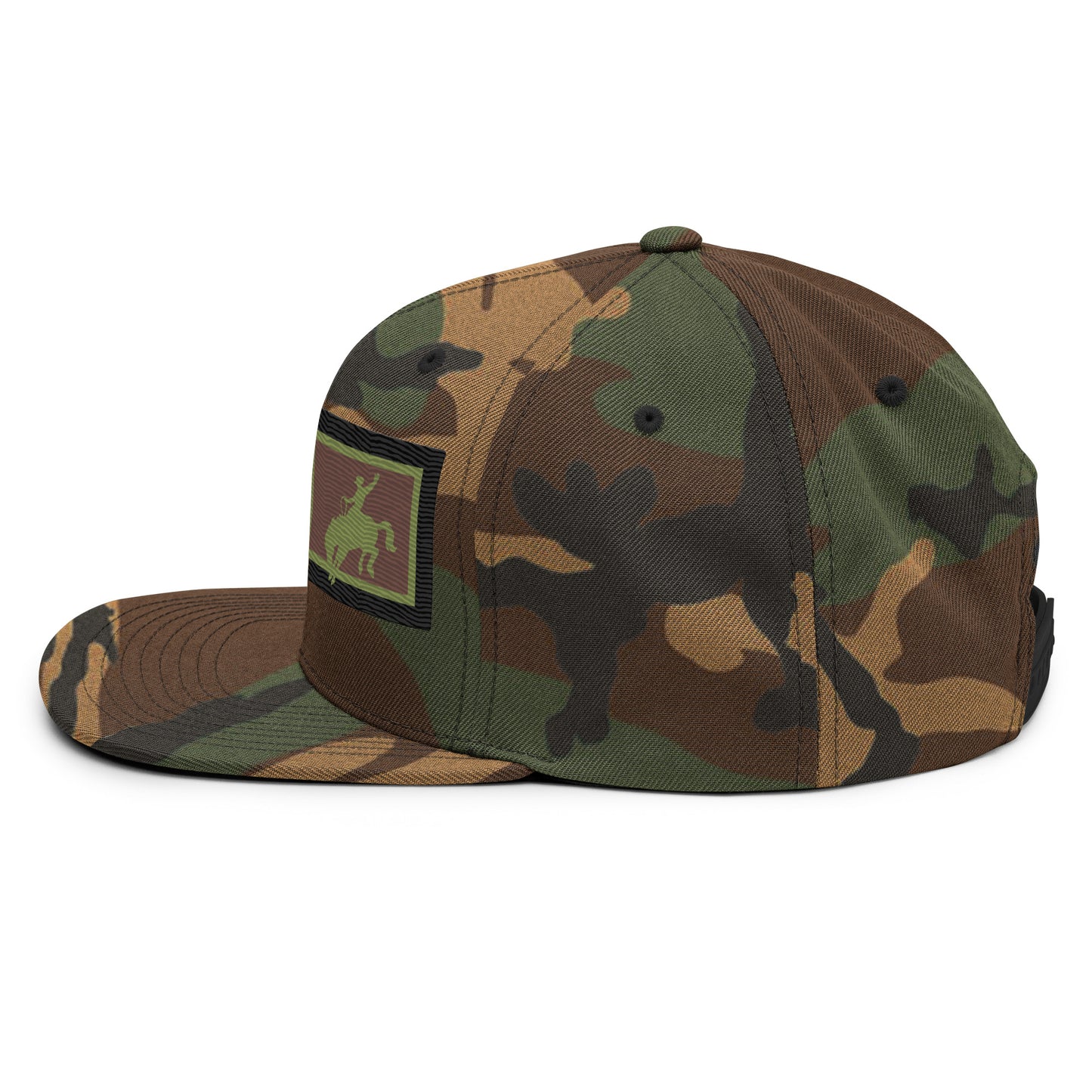 Saddle Bronc Camo Snapback Cap - Wyomerican