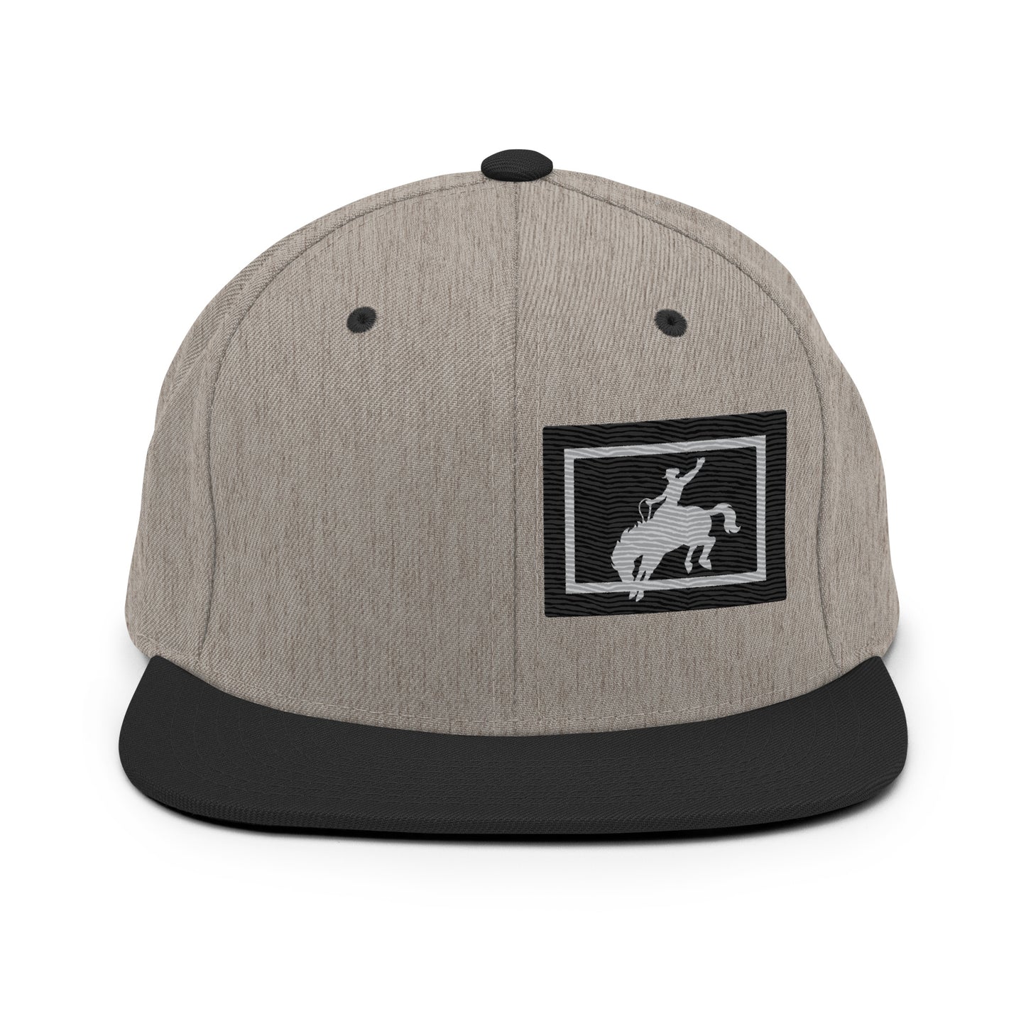 Saddle Bronc Black Snapback Cap - Wyomerican