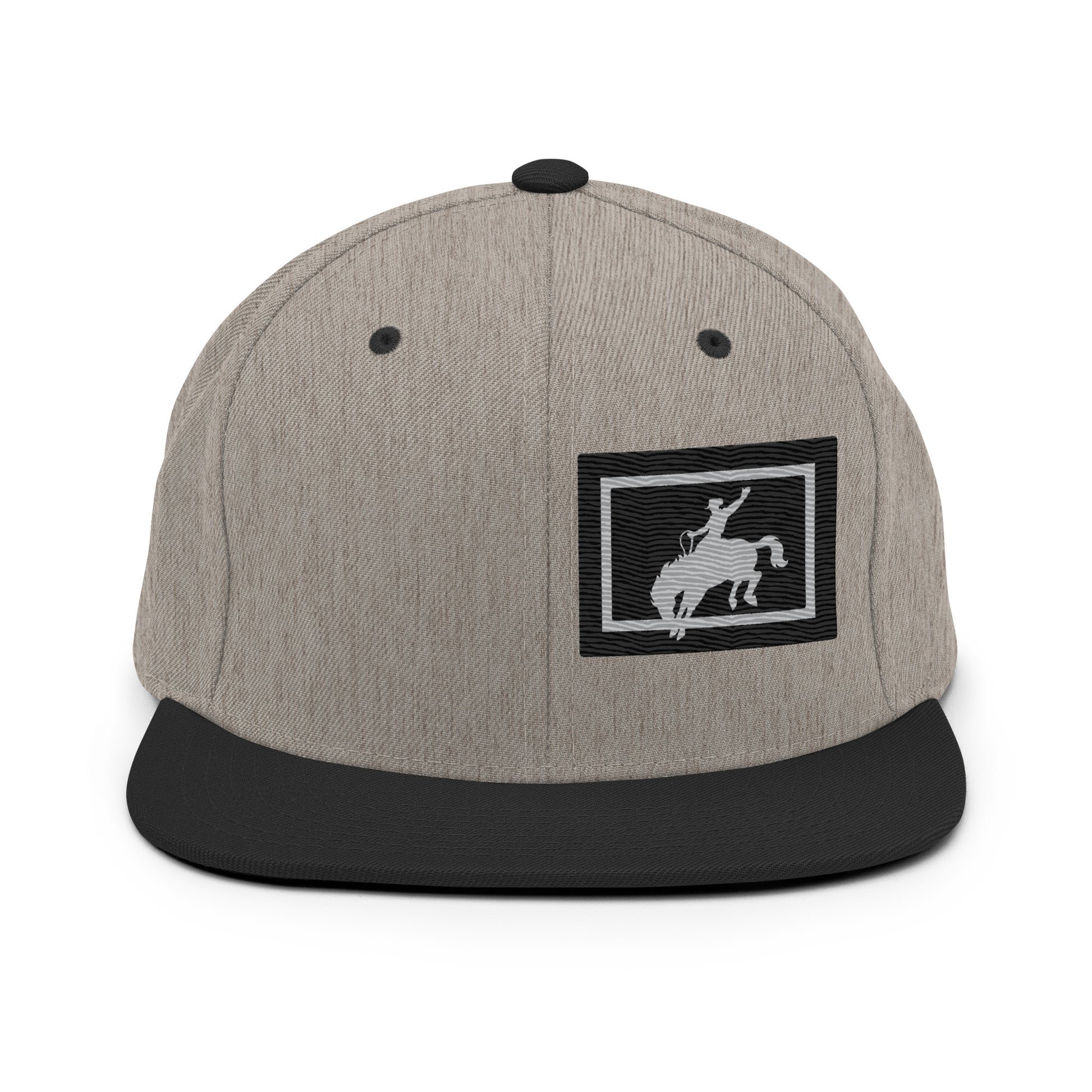 Saddle Bronc Black Snapback Cap - Wyomerican
