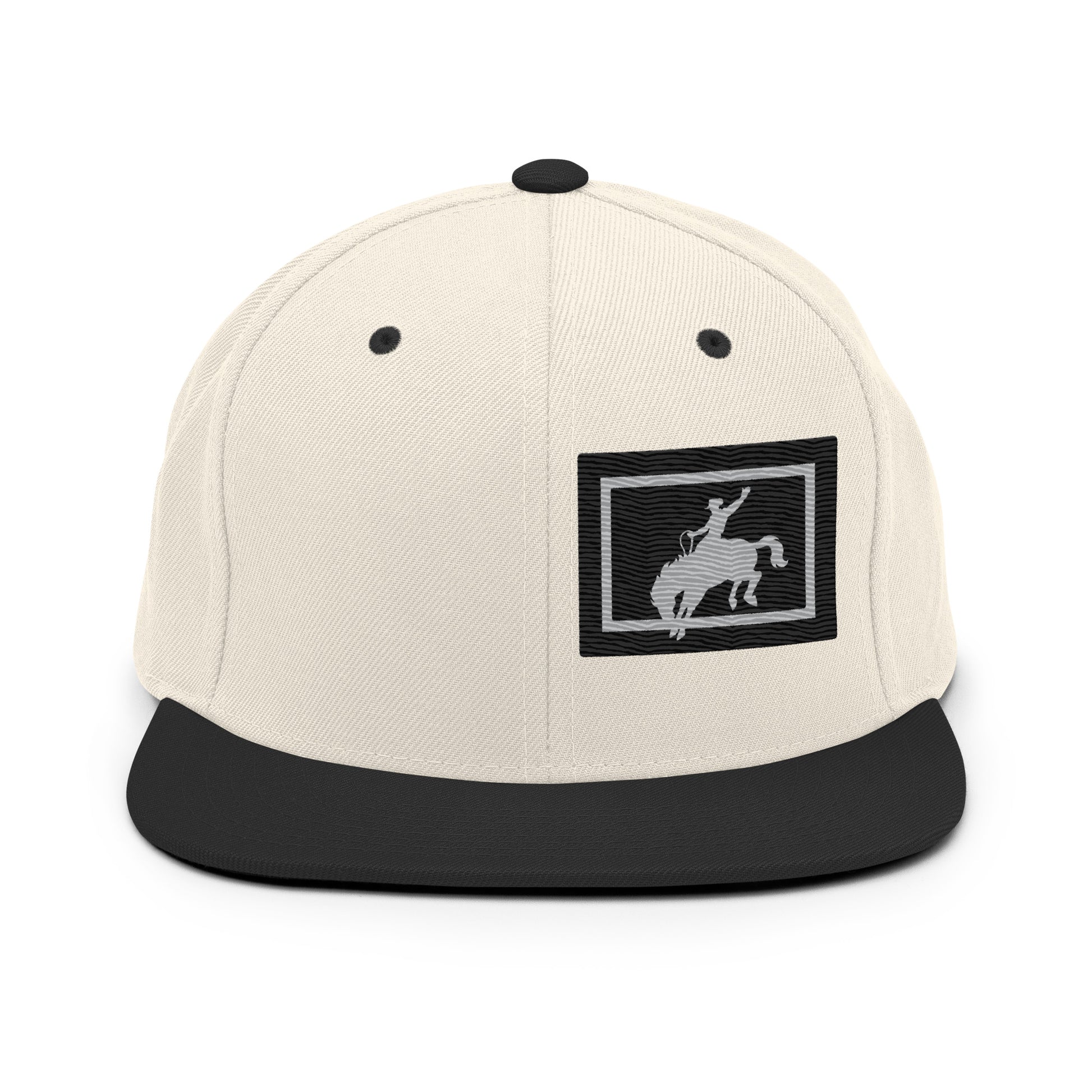 Saddle Bronc Black Snapback Cap - Wyomerican