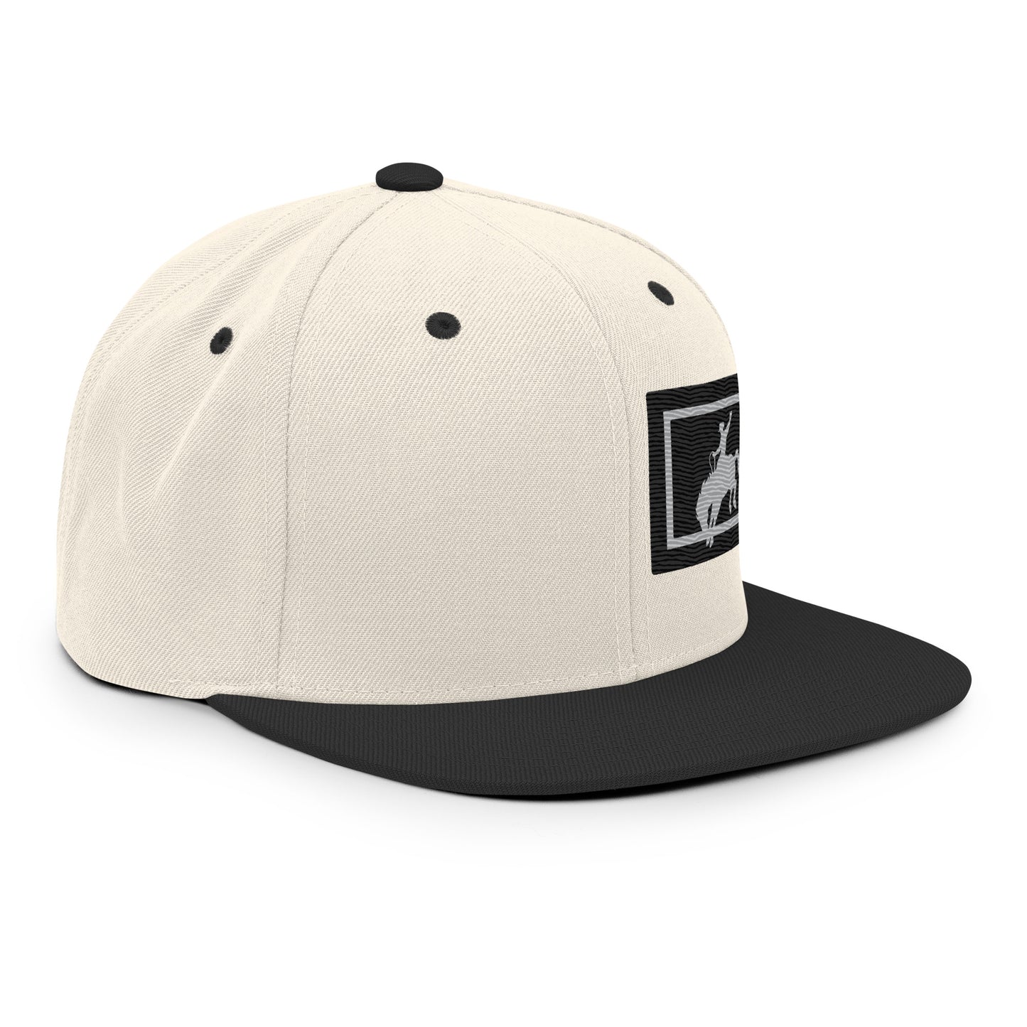 Saddle Bronc Black Snapback Cap - Wyomerican