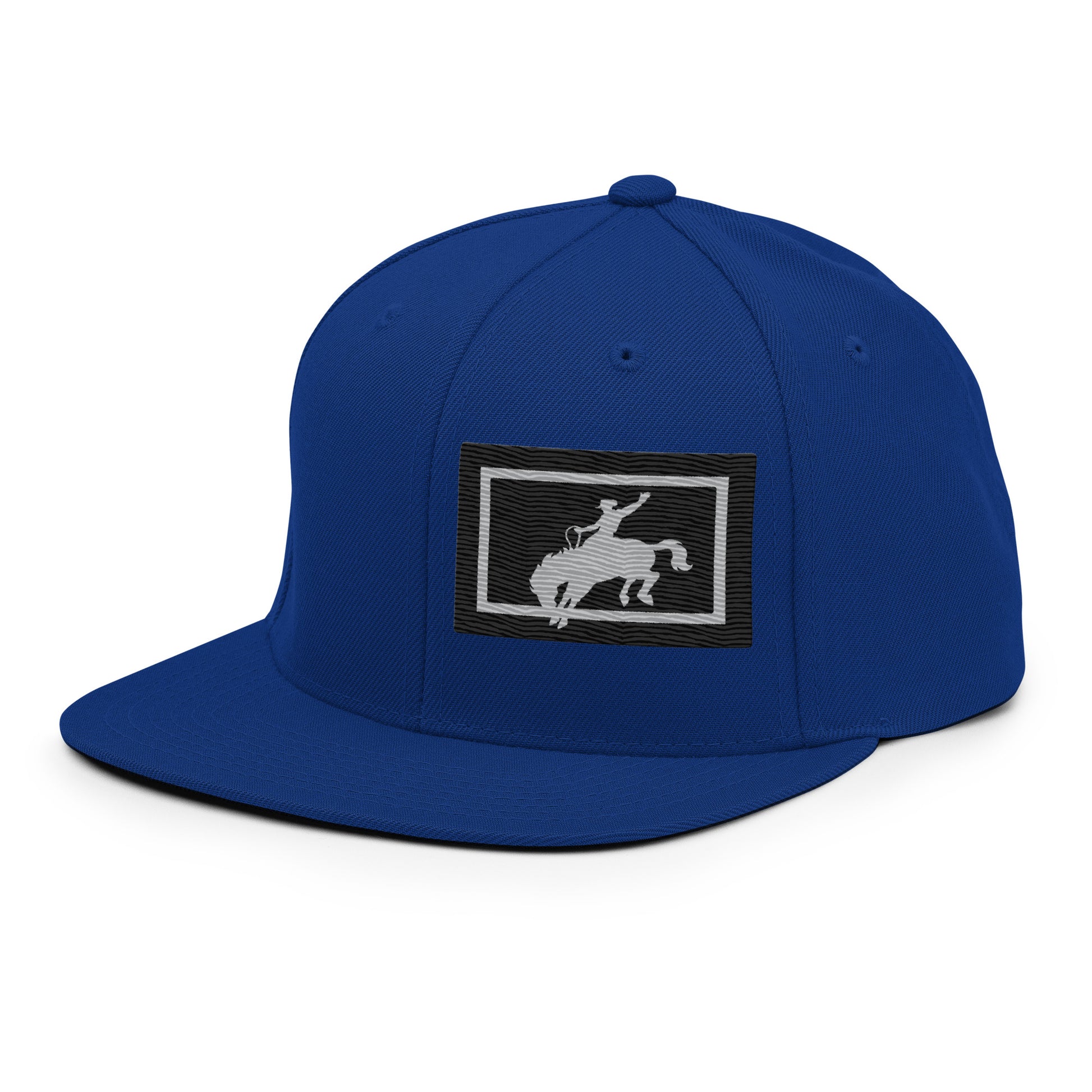 Saddle Bronc Black Snapback Cap - Wyomerican