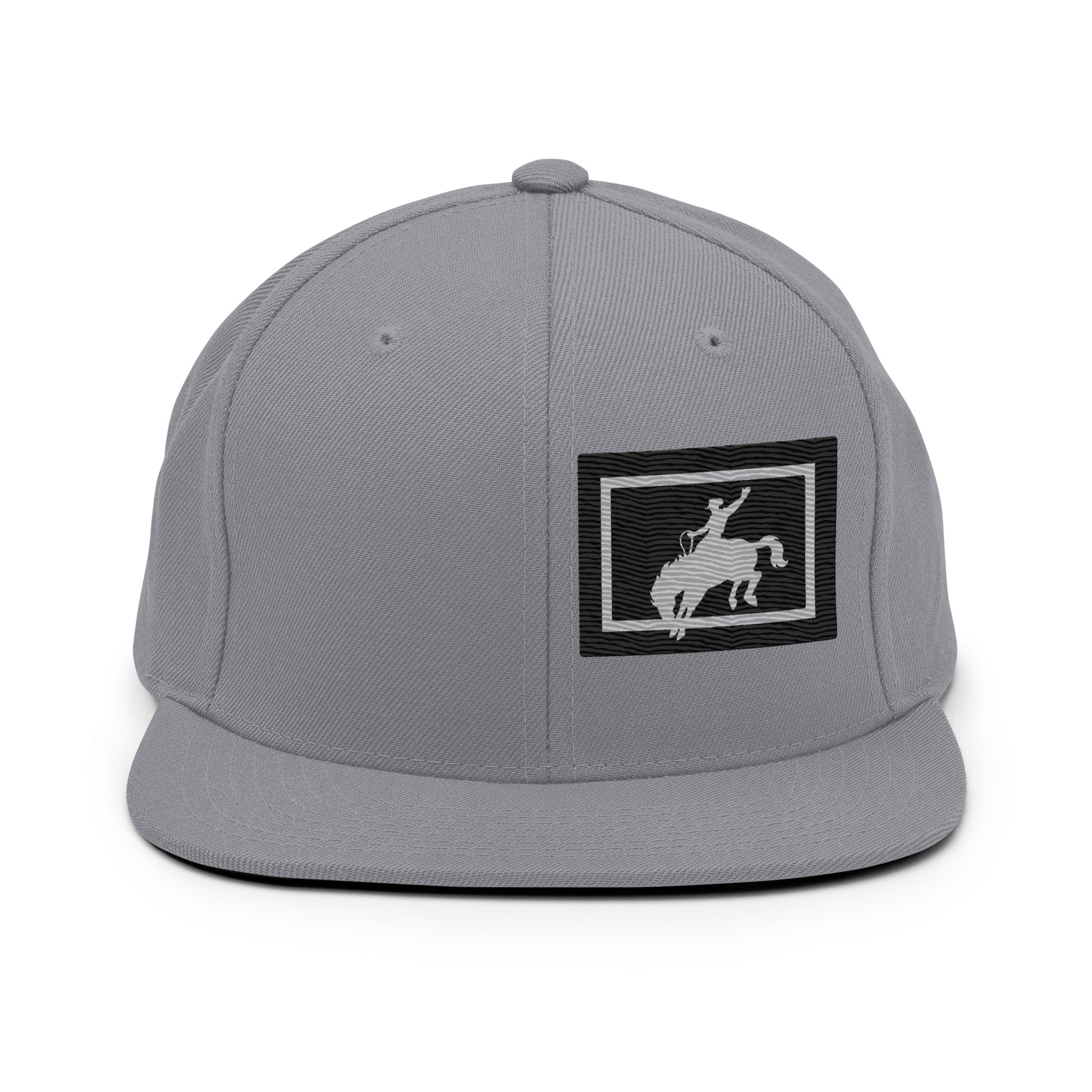 Saddle Bronc Black Snapback Cap - Wyomerican