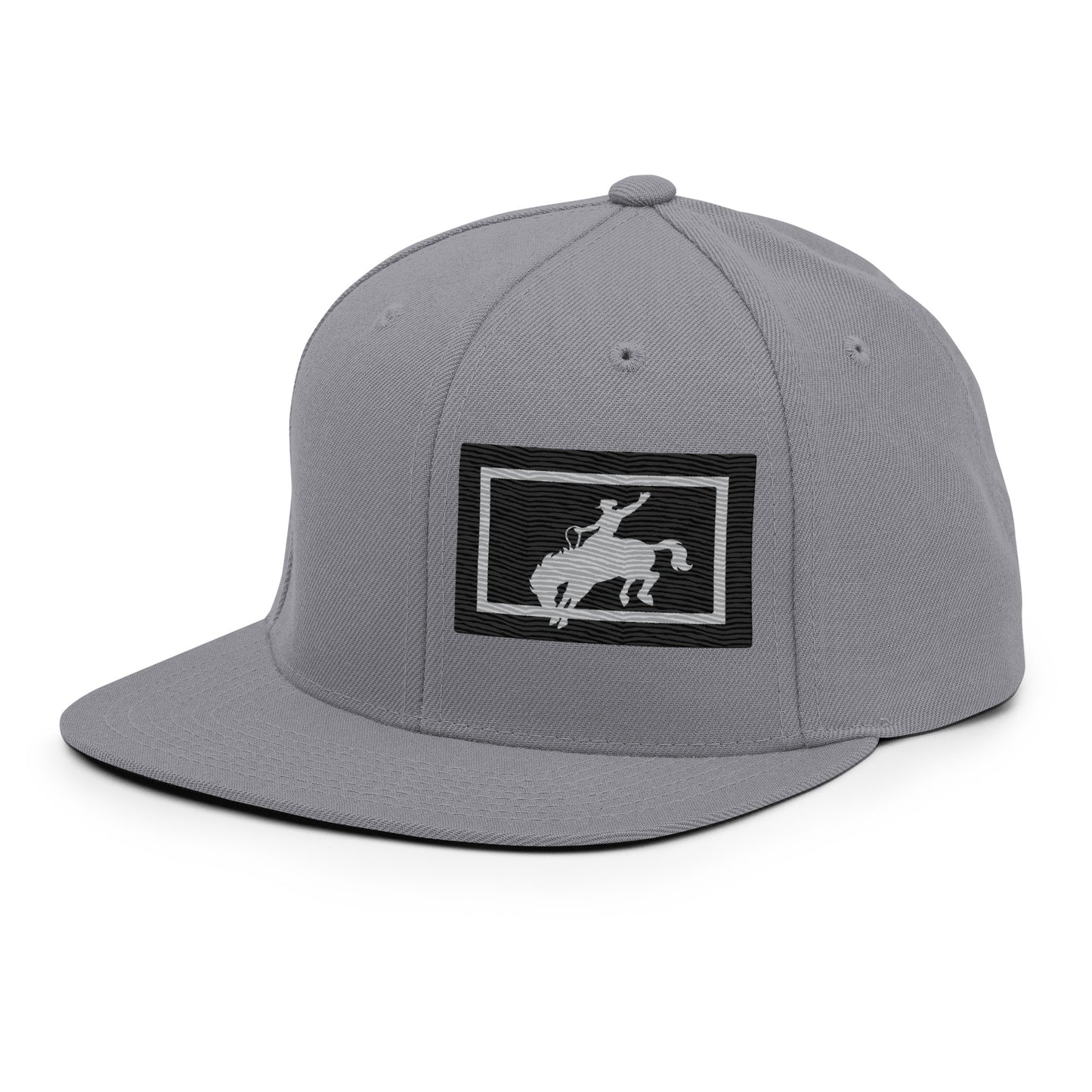 Saddle Bronc Black Snapback Cap - Wyomerican