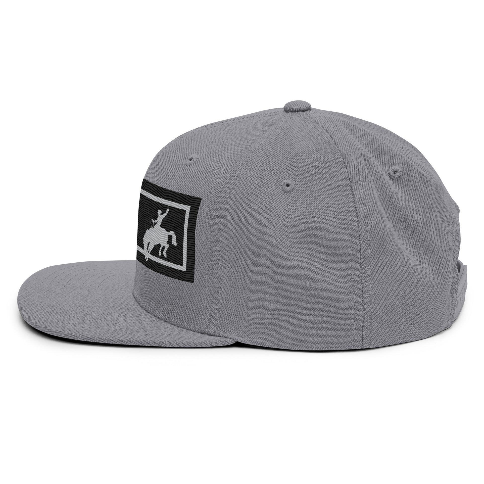 Saddle Bronc Black Snapback Cap - Wyomerican