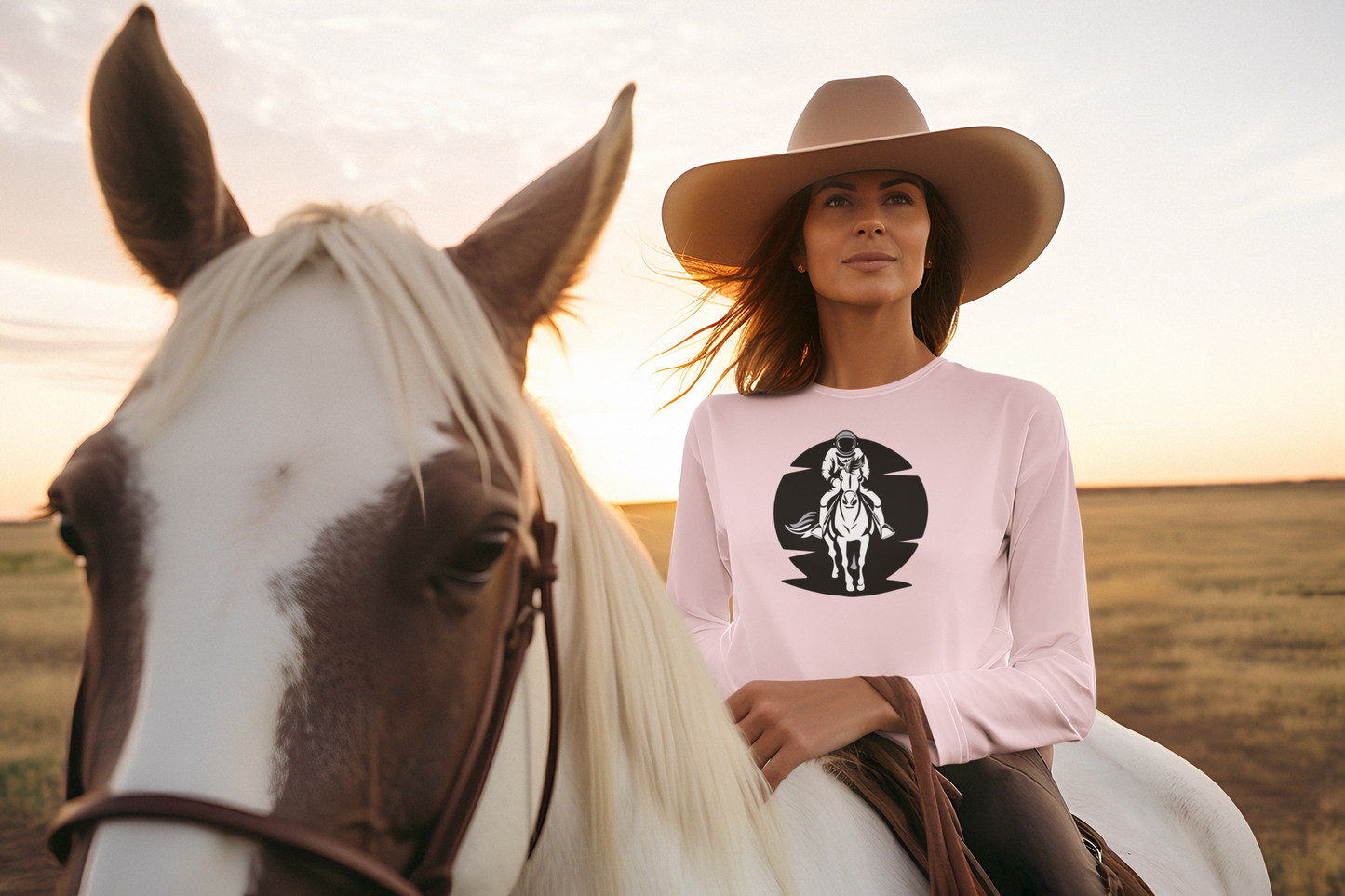 WYO Frontier Astronaut Long Sleeve Tee - Wyomerican