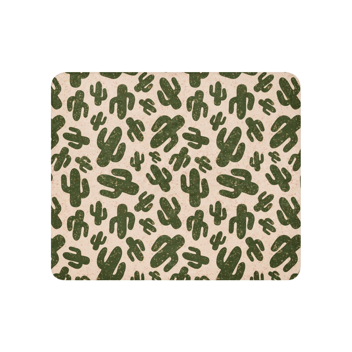 Cactus Sherpa Blanket (50" x 60") - Wyomerican