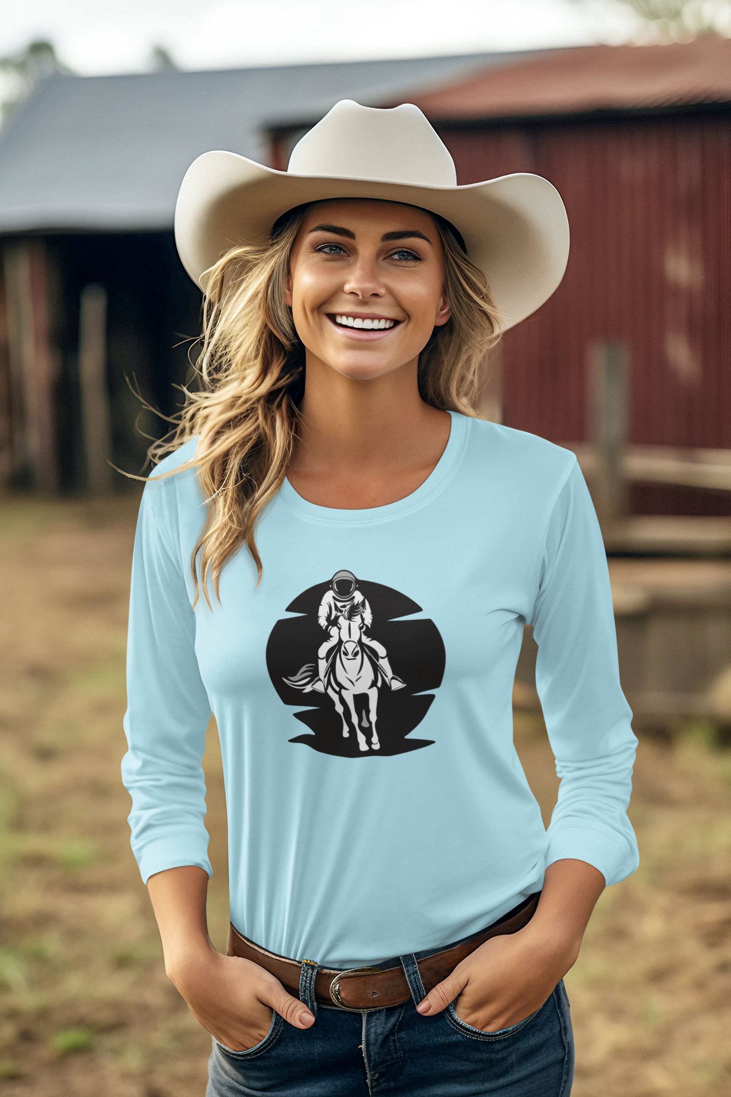 WYO Frontier Astronaut Long Sleeve Tee - Wyomerican