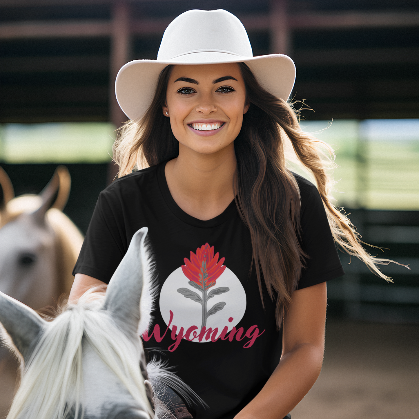 WYO Paintbrush Crop Tee - Wyomerican