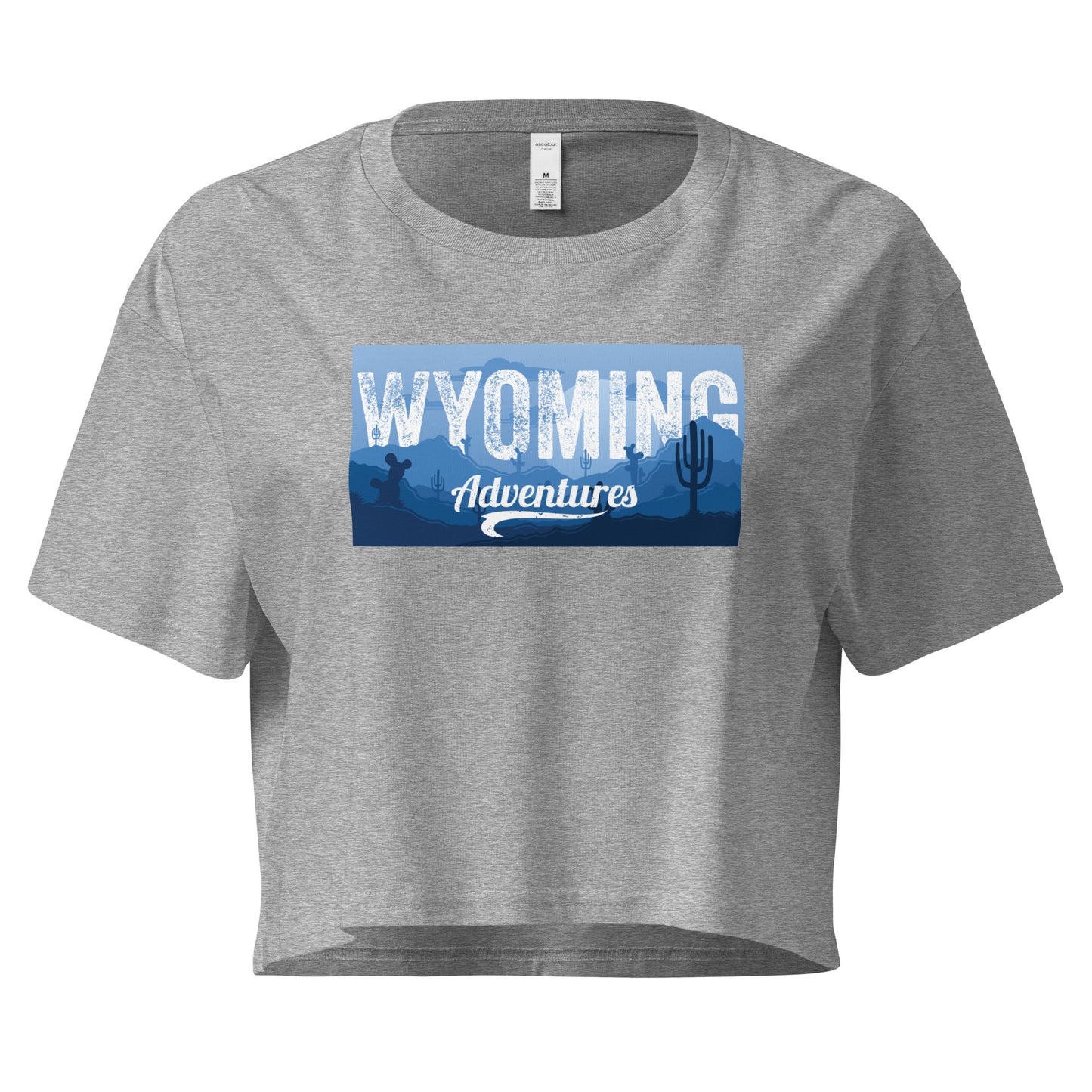 WYO Wyoming Adventures Crop Tee - Wyomerican