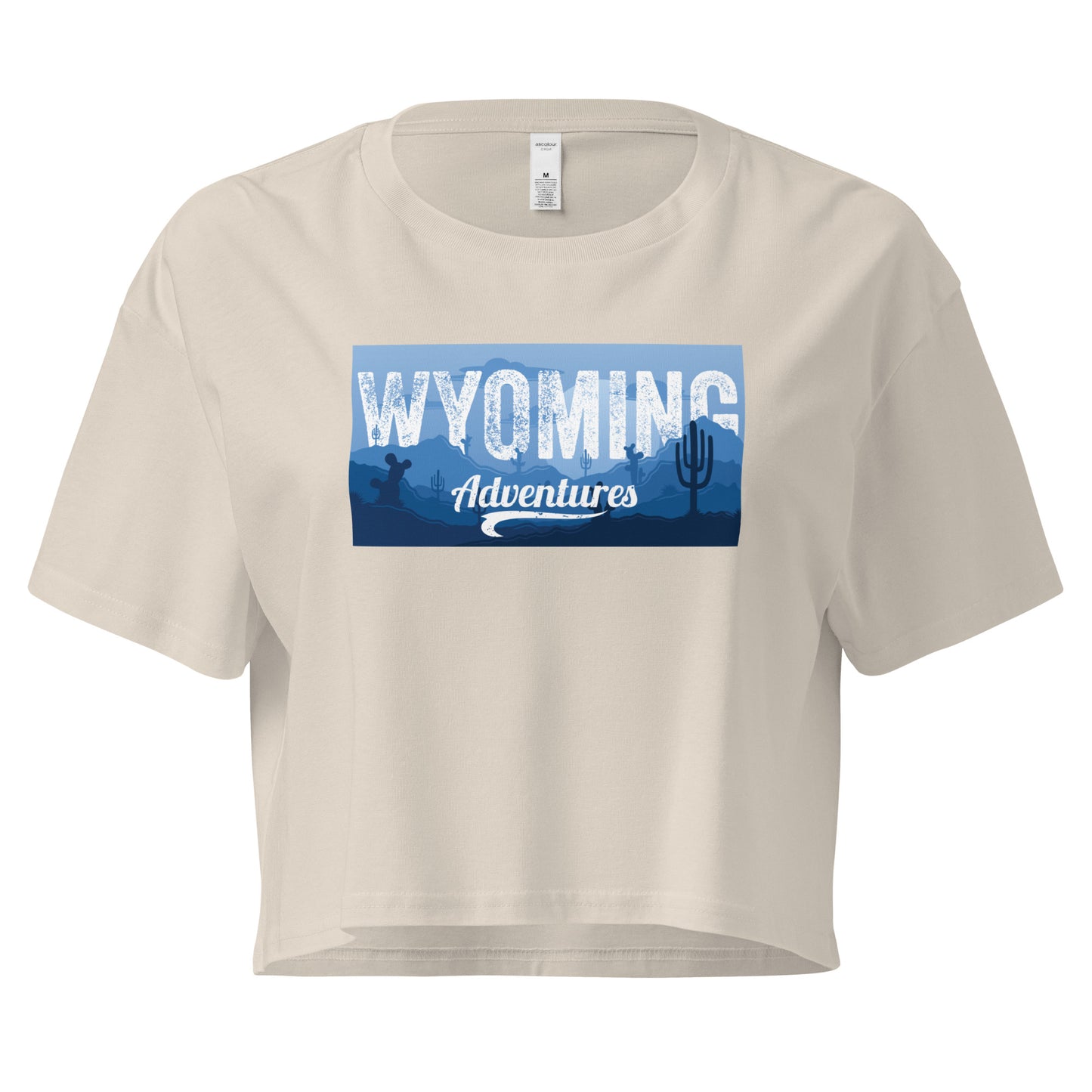 WYO Wyoming Adventures Crop Tee - Wyomerican