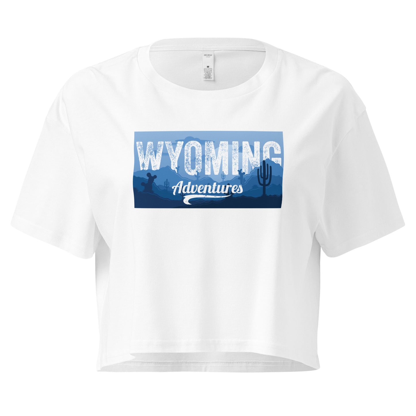 WYO Wyoming Adventures Crop Tee - Wyomerican