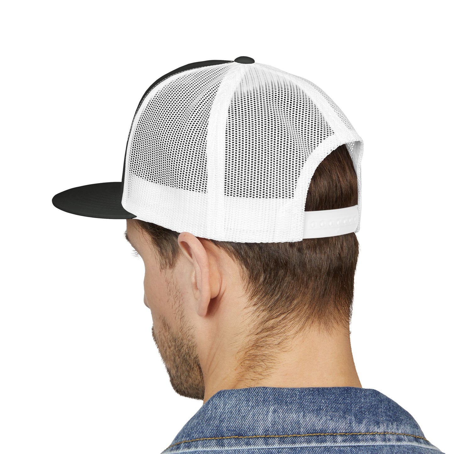 BLU DOG Trucker Cap — Retro Distressed Logo Mesh Snapback