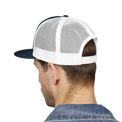 BLU DOG Trucker Cap — Retro Distressed Logo Mesh Snapback