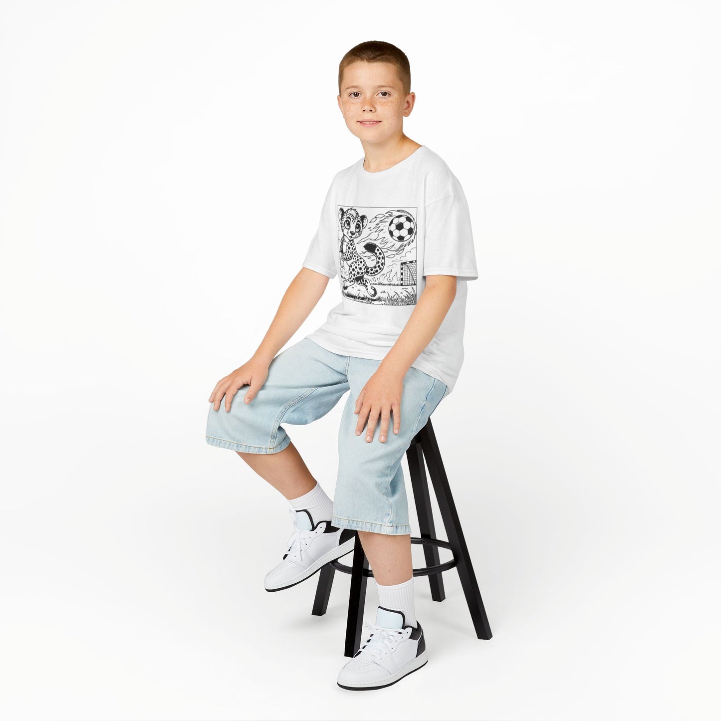 DoodleWear Soccer Cheetah Cotton™ Tee Kit