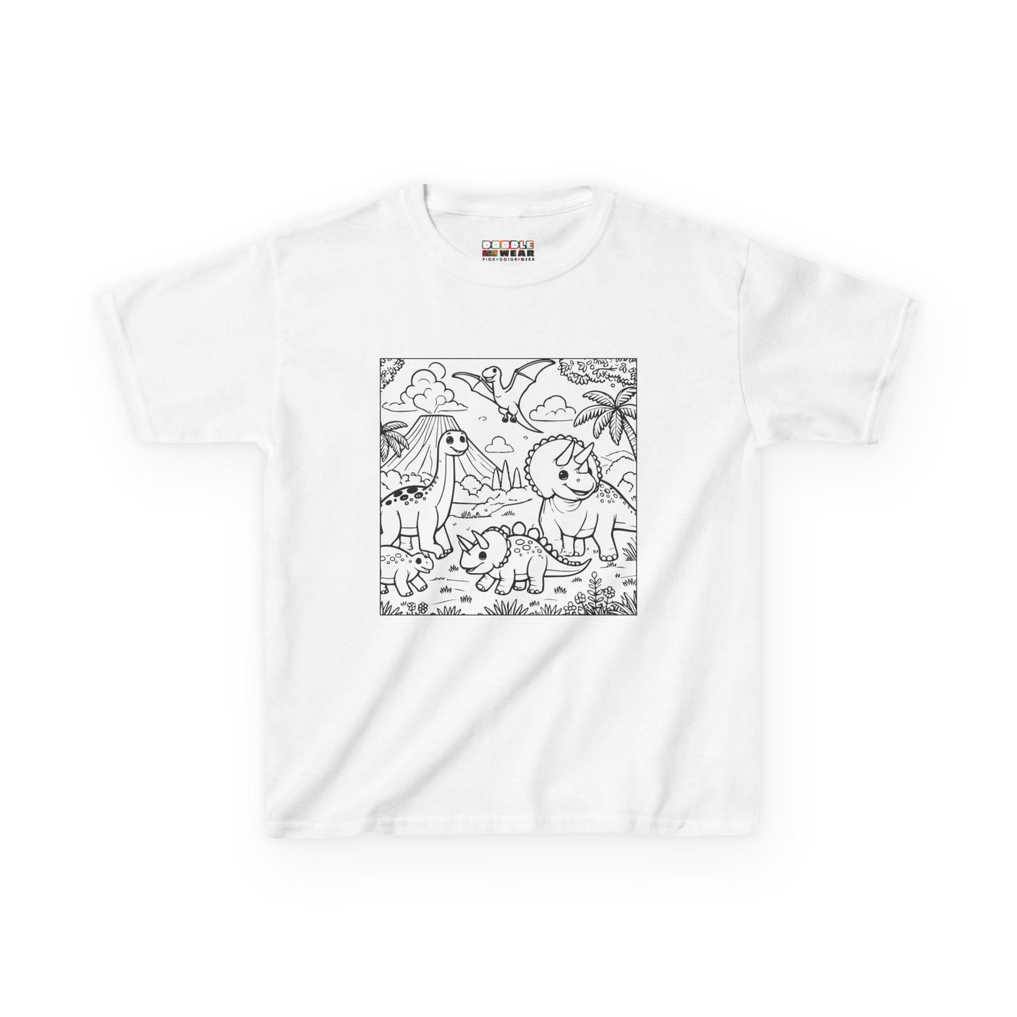 DoodleWear Dinosaur Friends Cotton™ Tee Kit